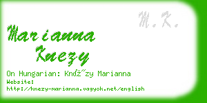marianna knezy business card